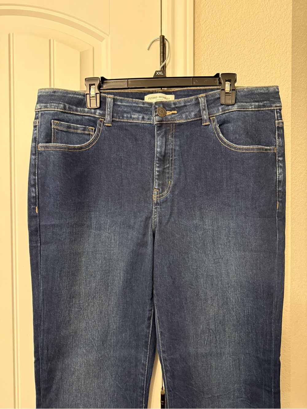 Flying Monkey Women’s Mid-Dark Blue Boot Cut Jeans